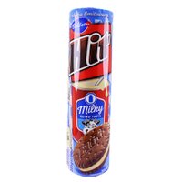 Шоколадное печенье "сендвич" ТМ Bahlsen Hit с начинкой со вкусом згущеного молока, 220 г