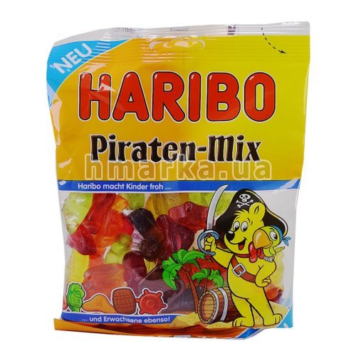 Фото Жувальні цукерки Haribo "Piraten - Mix" з фруктовими смаками, 200 г № 1