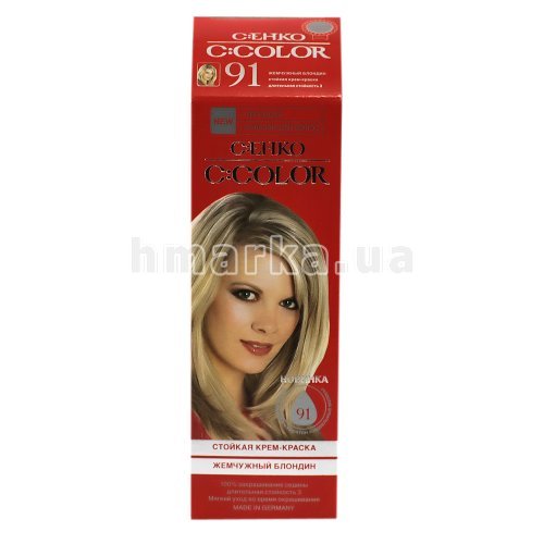 Фото Фарба для волосся C:EHKO C:Color 91 перлинний блондин, 50 мл № 2