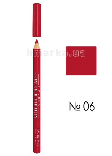 Фото Bourjois Contour Levres Edition олівець для губ, № 6 пурпуровий, 1,14г № 1