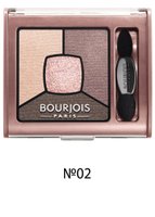 Bourjois SMOKY STORIES тени для глаз "квадро", 02-розово-коричневая гамма, 3,2 г