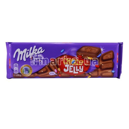 Фото Шоколад молочний Milka "Choco Jelly", 250 г № 2