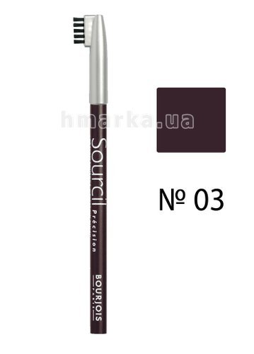 Фото Bourjois EYEBROW PENCIL карандаш для бровей, 03 коричневый, 1,13 г № 1