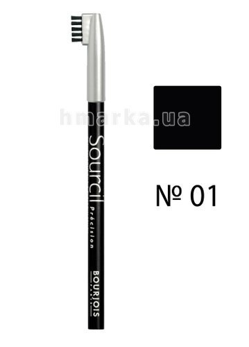 Фото Bourjois EYEBROW PENCIL олівець для брів, 01 чорний, 1,13 г № 1