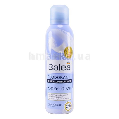 Фото Дезодорант-антиперспирант аэрозольный Balea "Sensitive" для чувствительной кожи, 200 мл № 1