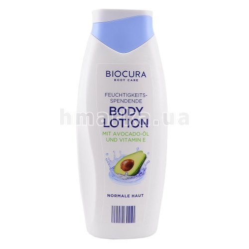 Фото Лосьйон для тіла BIOCURA з олією авокадо та вітаміном Е, 500 мл № 1