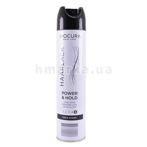 Фото Лак для волосся Biocura "Power & Hold" 5, 300 мл № 1