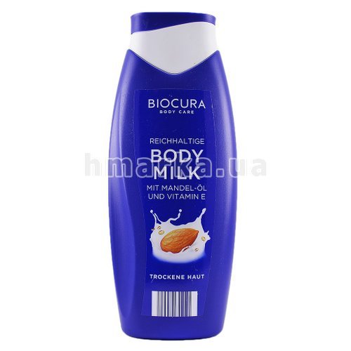 Фото Молочко для тела Biocura (Eldena) с маслом миндаля и витамином Е, 500 мл № 1